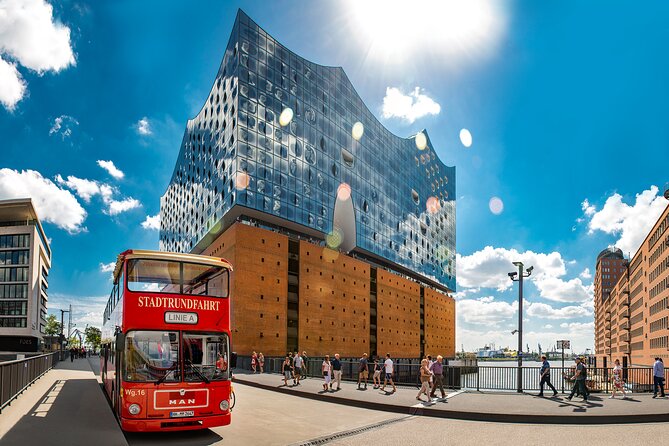 Hamburg Hop-on Hop-off Sightseeing Tour on Red Double Decker Bus - Boarding at the harbor or Central Station