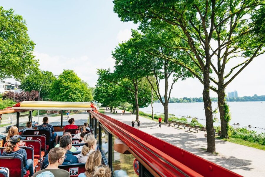 Hamburg: Line A Sightseeing Hop-On Hop-Off Bus Tour - The audio guide and the German loudspeaker issue