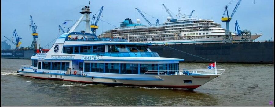 Hamburg: Line C Sightseeing Tour Hop On Hop Off and Harbor Cruise - One hour on Hamburg’s working harbor