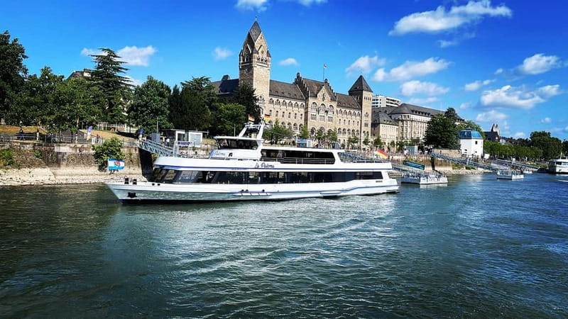 Koblenz: 2-Hour Sightseeing Cruise on the Rhine - The first views: Deutsches Eck and Ehrenbreitstein