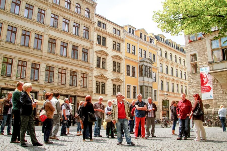 Leipzig: 1.5-Hour Historical Walking Tour in German - Mädler Passage and the pleasure of small details