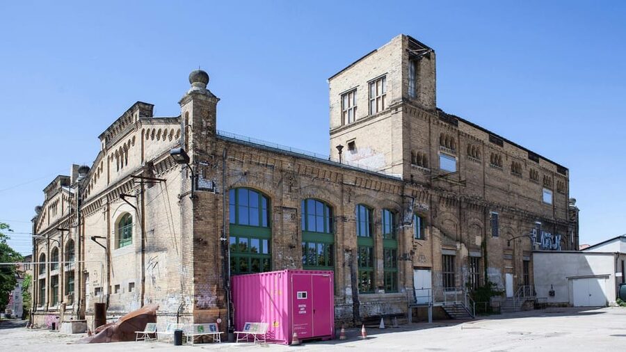 Leipzig: ORIGINS-Life's Epic Journey Exhibition Entry Ticket - Entering Kunstkraftwerk Leipzig’s industrial art setting