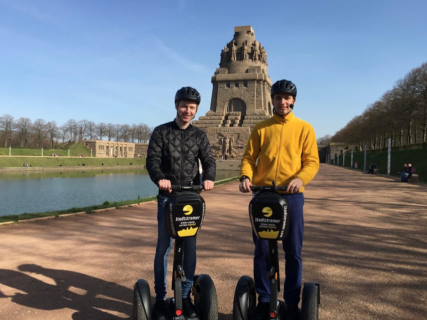Leipzig: Segway tour to the Battle of the Nations Monument - Riding past Leipzig’s Bavarian Train Station
