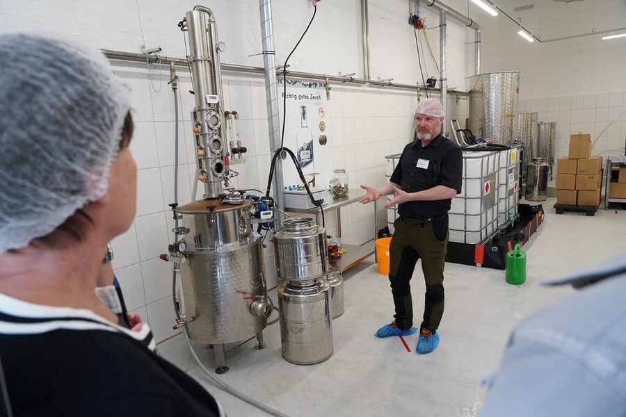 Leipzig Spirits Manufacture: Guided Tour and Tasting - A welcome drink starts things on the right note
