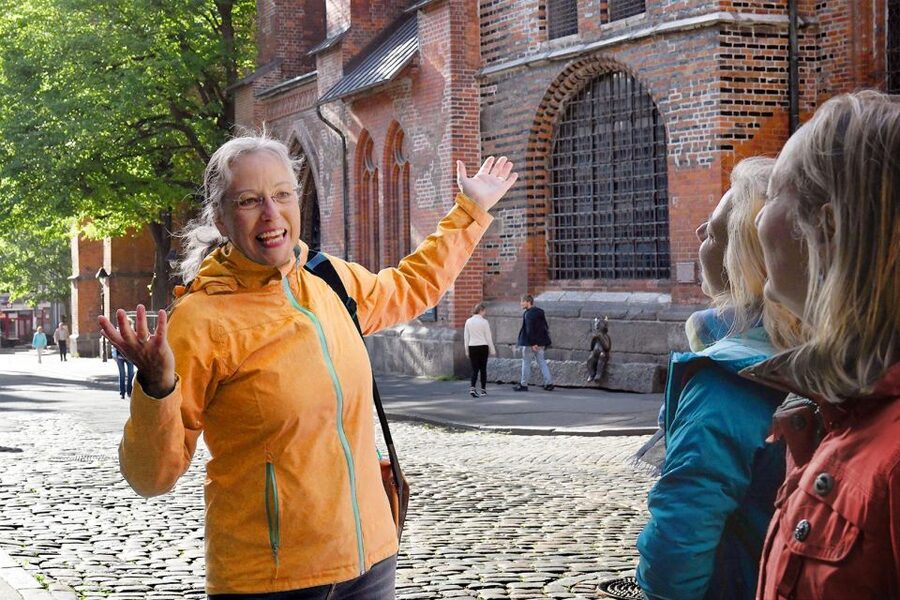 Lübeck: entertaining guided tour to old town highlights - Petrikirche and the old town’s skyline