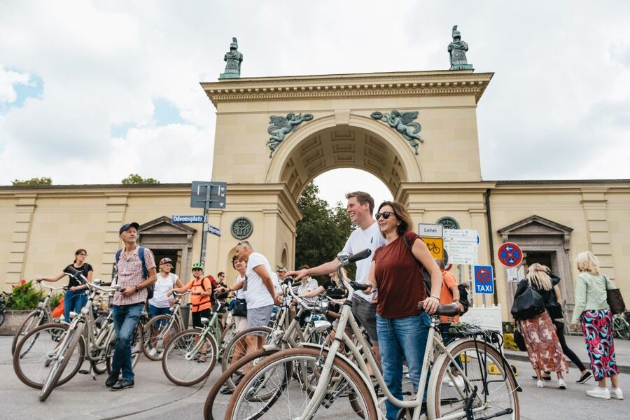Munich 3-Hour Guided Bike Tour - The Hofbräukeller beer garden stop