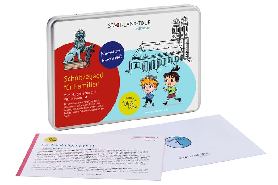 Munich: Self-guided sightseeing scavenger hunt for families - Starting at Hofgarten and finding your bearings