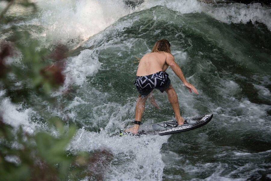 Munich Surf Experience Surfing In Munich Eisbach River Wave - Meeting the Eisbachwelle beside the Englischer Garten