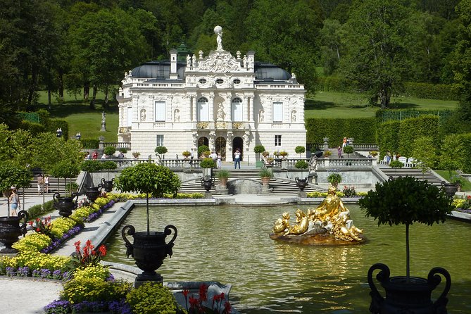 Neuschwanstein Castle and Linderhof Palace Day Trip from Munich - Linderhof Palace and its intimate royal setting