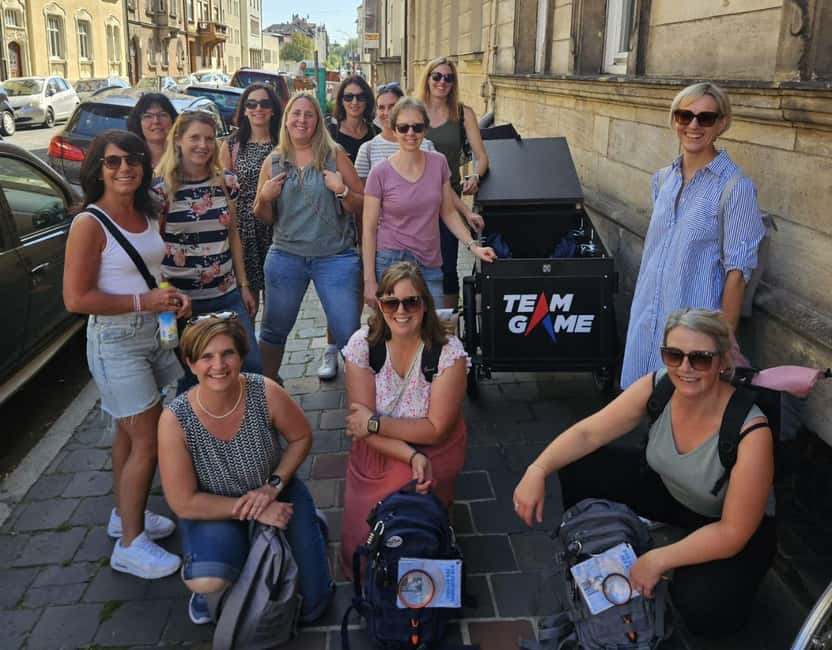 Outdoor Escape Game with puzzle backpack Bamberg: The Secret of the Horseman - The backpack begins the game before the walk