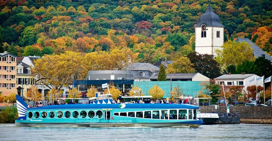 Panorama tour between Bonn and Königswinter - Leaving Bonn and viewing the former government district