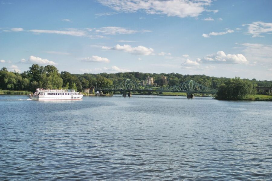 Potsdam: Palace Tour by Boat - Passing beneath Glienicke Bridge