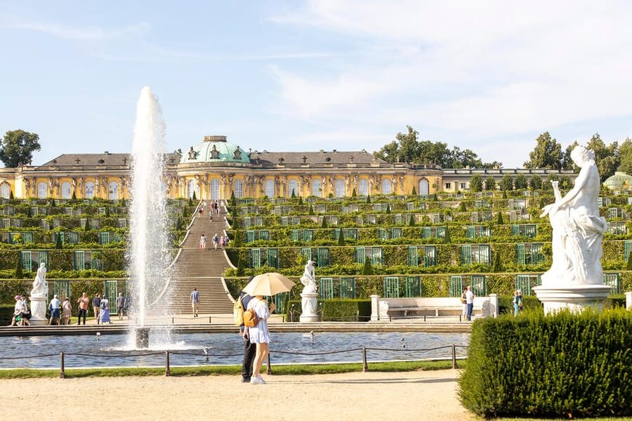 Potsdam: Sanssouci Palace and Prussian Palaces Entry Ticket - Entering Through the Ehrenhof at Your Timed Slot