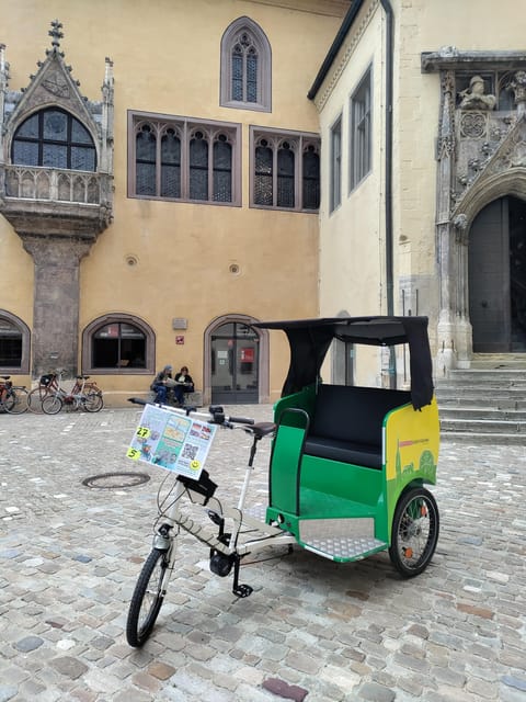 Regensburg citytour rickshaw-pedicab - The Old Town Hall and Haidplatz