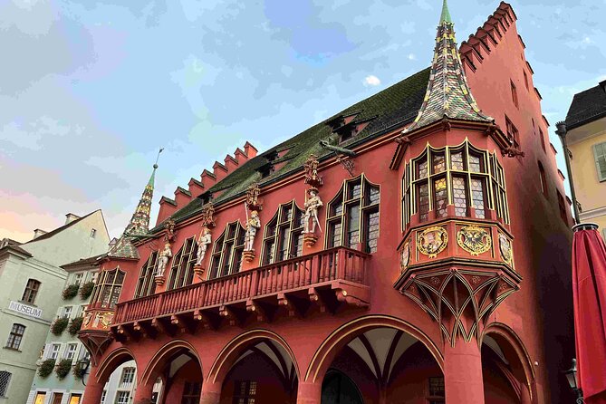 Self Guided Walking Tour through Old Town Freiburg - Augustinerplatz and the crocodile in the canal