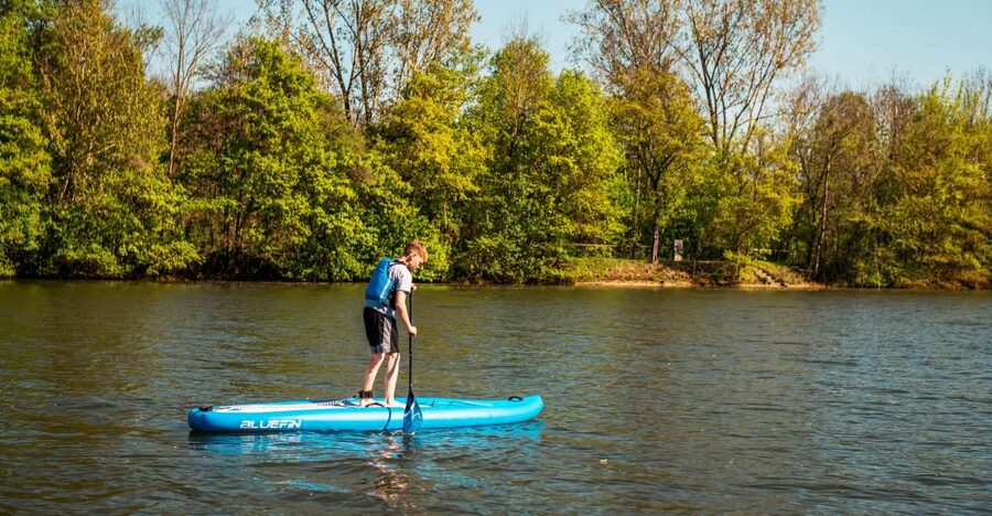 Stuttgart: Stand Up Paddling Rental - Arriving at Riverhouse Stuttgart Münster