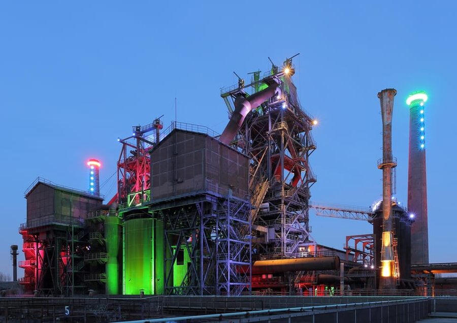 Torchlight tour of the old ironworks - Casting hall and bunker pockets